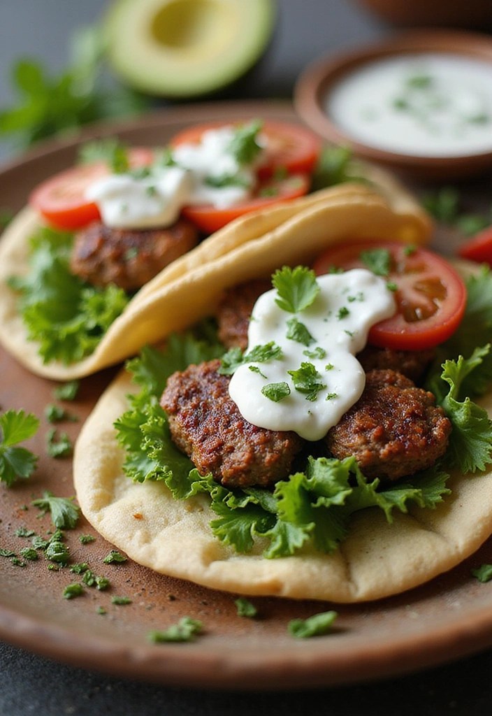15 Low-Calorie Healthy Lamb Lunches You’ll Crave (Even on a Diet!) - 9. Lamb Pita with Tzatziki Sauce