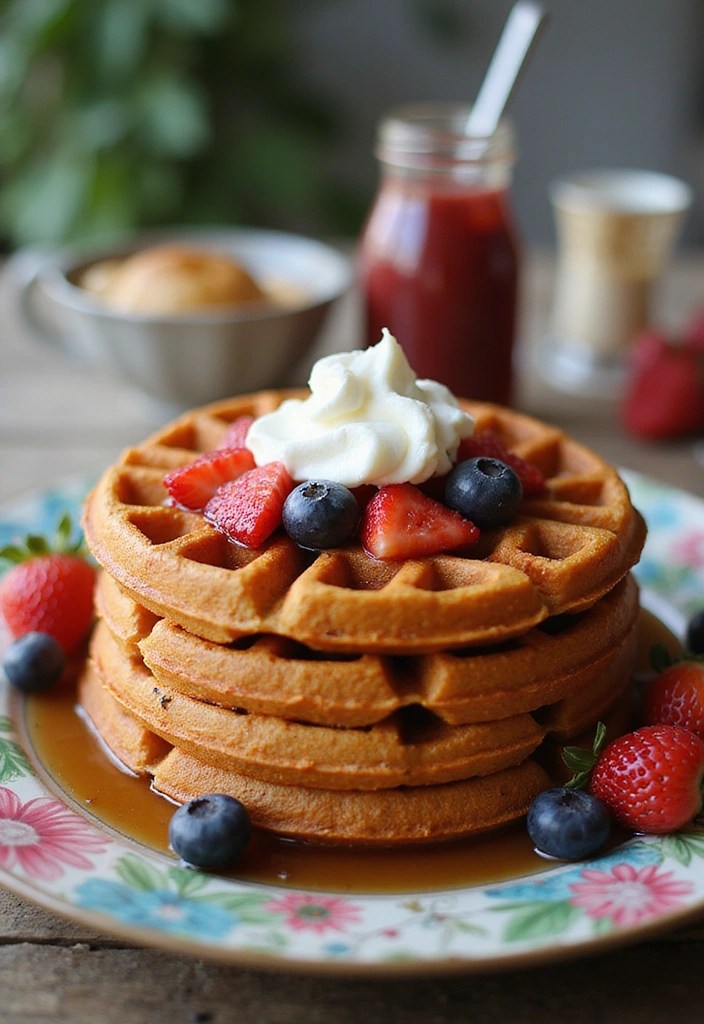 16 Sweet Potato Desserts That Are So Good, You’ll Want to Bake Them All! - 11. Sweet Potato Waffles