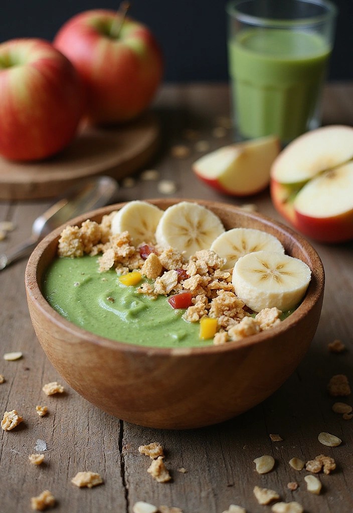 7 Delicious Apple Breakfast Recipes to Start Your Day Right (Wait Until You Try #4!) - 5. Apple Banana Smoothie Bowl