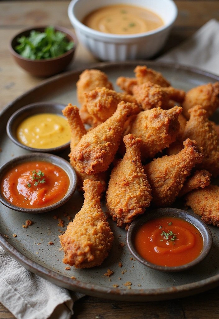 Discover the Nutritional Power of Healthy Chicken Gizzards: 7 Recipes You Can't Miss! - 3. Crispy Fried Gizzards with Dipping Sauce