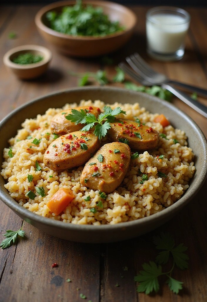 Discover the Nutritional Power of Healthy Chicken Gizzards: 7 Recipes You Can't Miss! - 6. Chicken Gizzards and Rice Pilaf